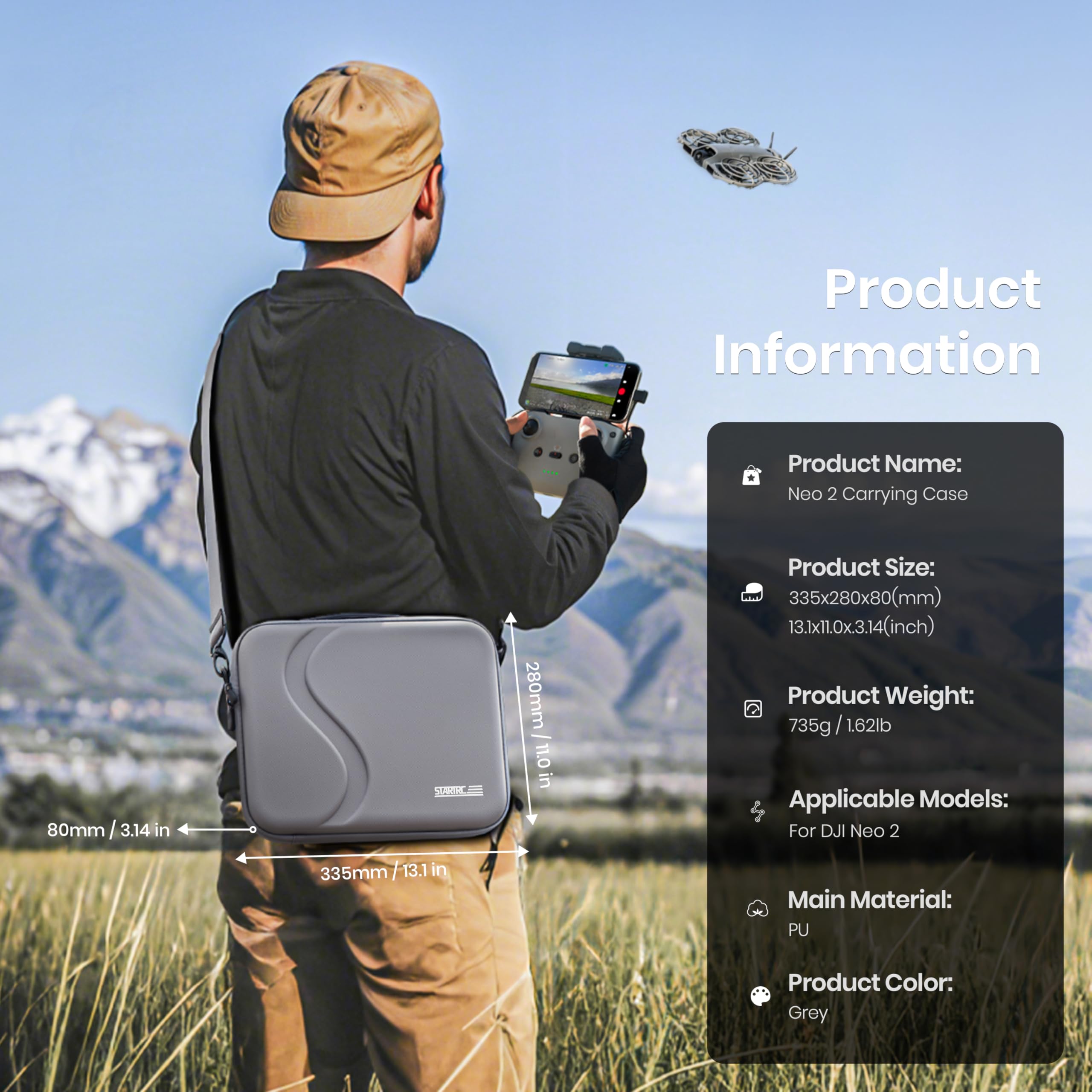Carrying Case for DJI Neo 2 Ac - огляд і ціна Rc Helicopter Bag
